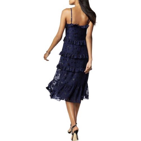 MICHAEL KORS SPRING 2019 NAVY BLUE FLORAL DRESS - Picture 4 of 4